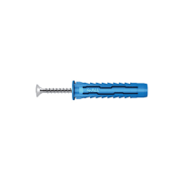 Rawlplug Nylon Universal Plug 40mm Screw Blue Pack of 10