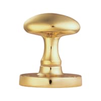 卡莱尔黄铜维多利亚榫眼旋钮蘑菇抛光黄铜