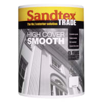 Sandtex High Cover Smooth Paint 5L Brilliant White