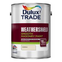 Dulux Trade Weathershield Masonry Paint 5L Gardenia