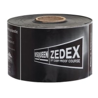 Visqueen Zedex CPT高性能DPC 20 m x 100毫米黑色
