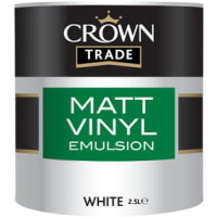 Crown Trade Matt Vinyl Emulsion Paint 2.5L White