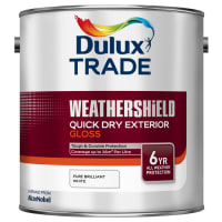 Dulux Trade Weathershield Exterior Gloss Paint 2.5L Pure White
