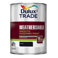 Dulux Trade Weathershield Masonry Paint 5L Black