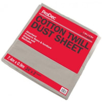 ProDec Cotton Dust Sheet 7.4 x 0.9M