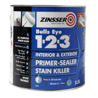 Zinsser牛眼1.2.3底漆-密封剂-染色杀手2.5L白色