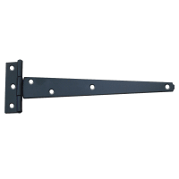 Carlisle Brass Tee Hinge 300mm Black Twin Pack