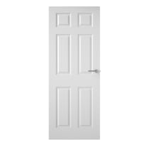 Premdor Internal 6 Panel Smooth White Primed Door 1981 x 762 x 35mm
