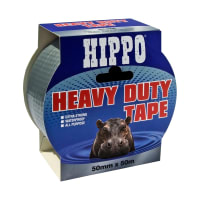 Hippo Heavy Duty Tape 50m x 50mm Silver