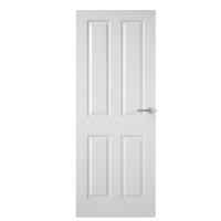 Premdor Internal 4 Panel Textured White Primed Door 1981 x 610 x 35mm