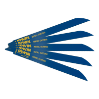 Irwin Sabre Saw Metal Cutting Blades Pack of 5
