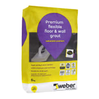 Weberjoint Premium Flexible Wall and Floor Tile Grout 5kg Grey