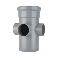 Polypipe Ring Seal Soil Boss Pipe 110mm Grey