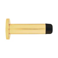 Carlisle Brass Doorstop Cylinder with Rose 70 x 32mm Polished Brass