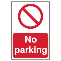禁止停车的标志,自粘的半刚性PVC 200 mm x 300 mm