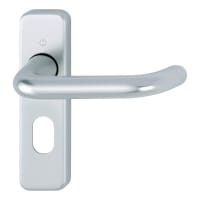 Fairways GB57 Return Lever Oval Profile Lock on Conceal Backplate SAA