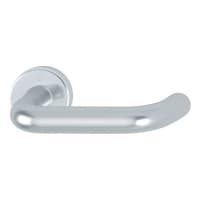 Hoppe Paris Sprung Lever on Round Rose 19mm Satin Anodised Aluminium