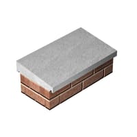 Supreme Concrete Once Weathered Coping Stone 610 x 305mm Grey