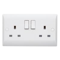 Nexus 812 Mould White 1Gang 2 Way 10AX Plate Switch