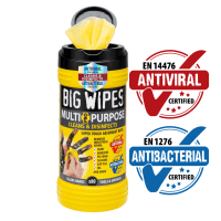 Big Wipes Antiviral Multi Purpose 4x4 Wipes Tub of 80
