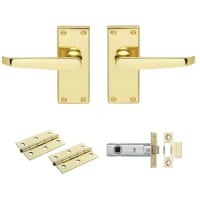 Carlisle Contract Victorian Straight Latch Pack Electro Brassed