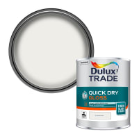 Dulux Trade Quick Dry High Gloss Paint 1L Pure Brilliant White