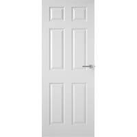 Premdor Internal 6 Panel Textured White Primed Door 1981 x 686 x 35mm