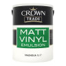Crown Trade Matt Vinyl Emulsion Paint 5L Magnolia
