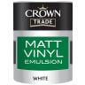Crown Trade Premium Base Matt Vinyl Emulsion Paint 2.5L White