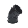 Polypipe Soil Double Socket 135° Offset Bend 110mm Black