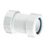 McAlpine Straight Multifit Connector 38mm White