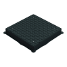 Polypipe Drain Square Cover and Frame 460mm Black