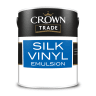 Crown Trade Silk Vinyl Emulsion Paint 5L White
