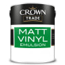 Crown Trade Matt Vinyl Emulsion Paint 5L Light Grey