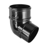 Polypipe Round Downpipe Offset 112.5° Bend 68mm Black