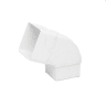 Polypipe  112.5° Bend Square Downpipe 65mm Offset White