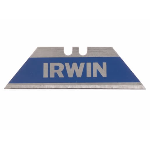 Irwin Trapezoid Knife Blades Blue Pack of 10