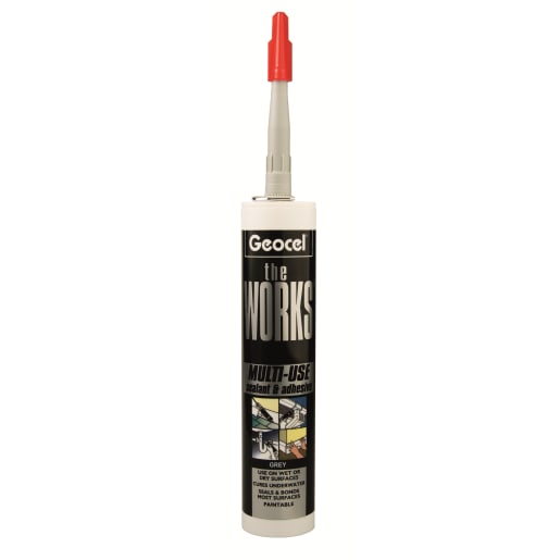 Geocel The Works Multi-Use Sealant & Adhesive 290ml Grey