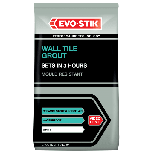 Evo-Stik Powdered Wall Tile Grout 3kg White