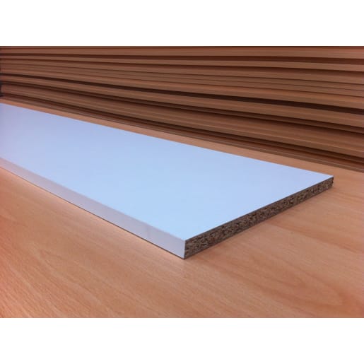 Alexander Cleghorn Melamine Faced Chipboard 2440 x 305 x 15mm White