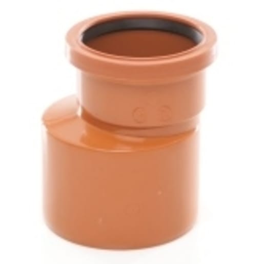 Polypipe Drain Level Invert Reducer Socket 160-110mm Terracotta