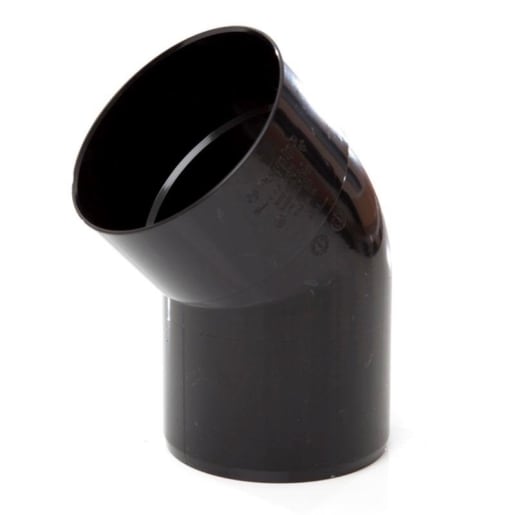 Polypipe Soil Spigot Single Socket 135° Offset Bend 110mm Black