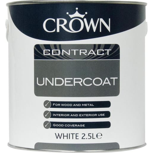Crown Contract Undercoat Paint 2.5L White