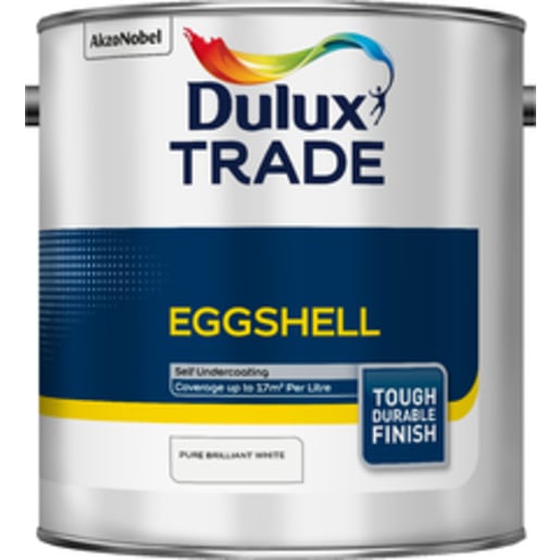Dulux Trade Eggshell Paint 5L Pure Brilliant White