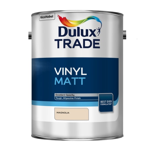 Dulux Trade Vinyl Matt Paint 5L Magnolia