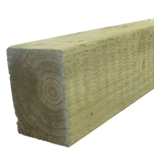 Treated Incised UC4 Fence Post Green 75 x 75 x 2400mm