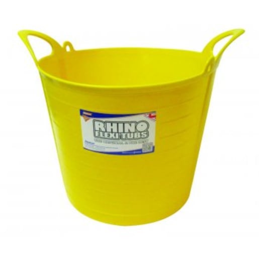 Rhino Flexi Tub 26L Yellow