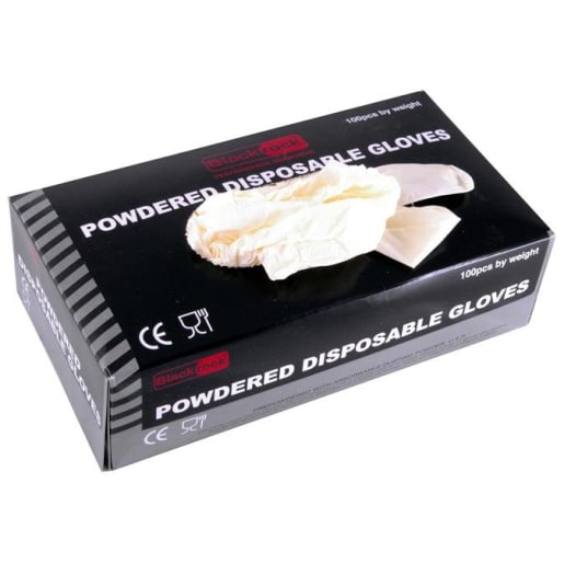 Blackrock Powdered Disposable Gloves Size L (Box of 100)