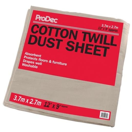 ProDec Twill Dust Sheet 3.7 x 3.7m