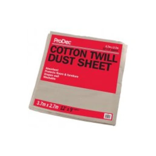 ProDec Super Cotton Dust Sheet 3.7 x 2.7m